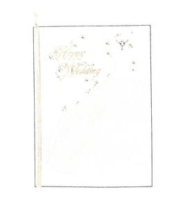 【結婚祝いカード】【メッセージ】WDカード (ドレス) E38-214
