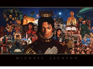 ■ポストカード■イギリス製ポストカード★マイケルジャクソン Michael Jackson(Montage)