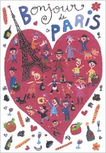 ■ポストカード■フランス製ポストカード Bonjour le PARIS