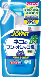 [アース・ペット] JOYPET 天然成分消臭剤 ネコのフン・オシッコ臭専用 つめかえ用 240ml