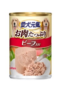 [ユニ・チャーム] 愛犬元気 缶ビーフ入り 375g 犬用フード ドッグフード ウェットフード