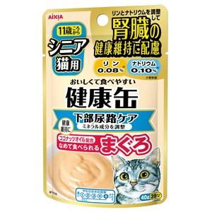 [アイシア] シニア猫用 健康缶パウチ 下部尿路ケア 40g
