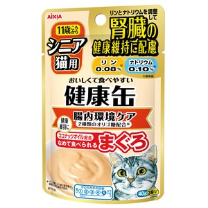 [アイシア] シニア猫用 健康缶パウチ 腸内環境ケア 40g
