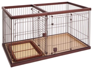 Dog/Cat Cage Brown Wide