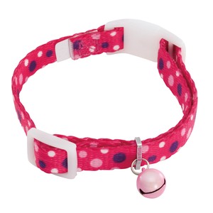 Dog Collar Pink Calla Lily Dot
