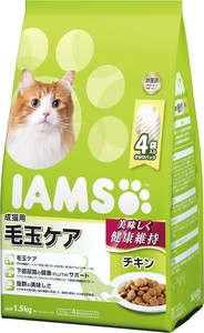 [マース] アイムス 成猫用 毛玉ケア チキン 1.5kg