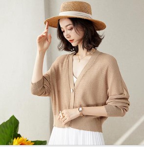 Button Shirt/Blouse Long-sleeved Cardigan Casual