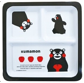 Divided Plate Kuma-mon