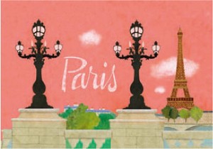Postcard Eiffel Tower