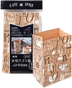 Made in Japan Made Of Paper Draining Garbage bag type 12 Pcs Cafe Style 10 Pcs
