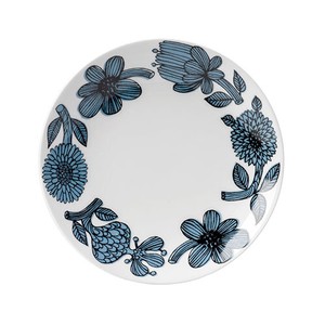 Main Plate Flower Blue 18cm