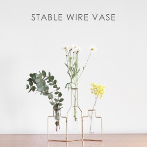 Single Flower Vase Wire Base