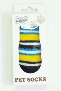 Dog Clothes Blue Socks L 4-pairs