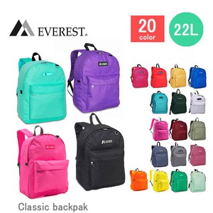【EVEREST/エベレスト】Basic Backpack ベーシックバックパック 男女兼用 大きめ　全20色 /2045CR