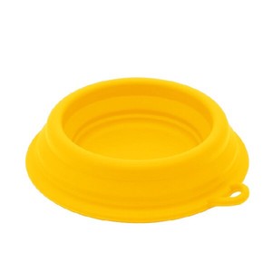 Dog Bowl Yellow Size S Silicon Foldable Skater