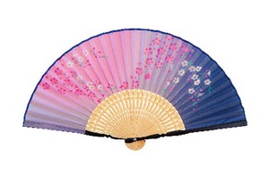 Japanese Craft Souvenir for Women Folding Fan Silk Japanese Pattern