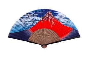Japanese Craft Souvenir Folding Fan Silk Japanese Pattern