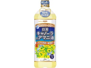 日清 キャノーラ＆アマニ油 ポリ 900g x8 【食用油】