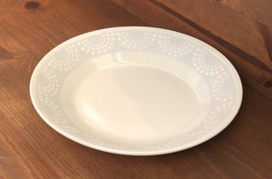 反らし型　パール　8.0皿　24cm　【日本製　パスタ皿　カレー皿　和食器　陶器　織部】ヤマ吾陶器