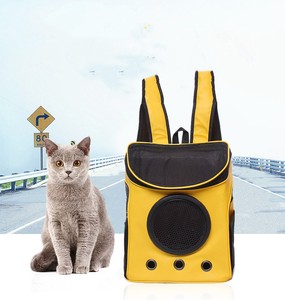 猫犬外出通気性バックパック新しいペットバッグ