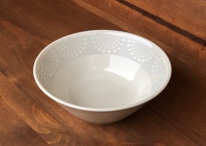 反らし型　パール　4.5鉢　13cm　【日本製　ボウル　和食器　陶器　織部】ヤマ吾陶器