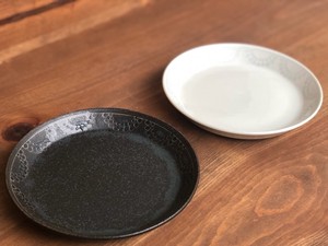反らし型　ブロンズ　4.5取皿　14cm　【日本製　プレート　和食器　陶器　織部】ヤマ吾陶器