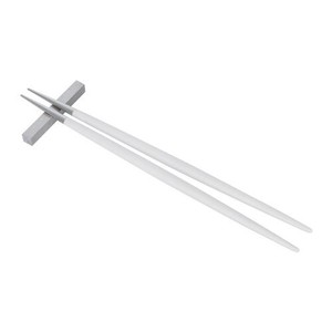 クチポール（Cutipol）GOA　ホワイト/シルバー　箸+箸置きセット