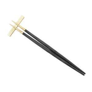 クチポール（Cutipol）GOA　ブラック/ゴールド　箸+箸置きセット