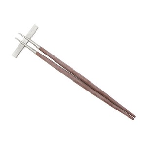 クチポール（Cutipol）GOA　ブラウン/シルバー　箸+箸置きセット