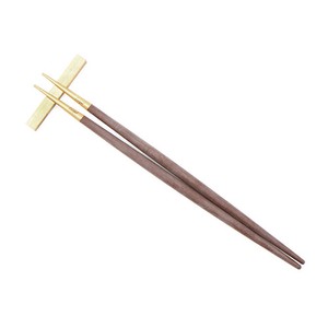 クチポール（Cutipol）GOA　ブラウン/ゴールド　箸+箸置きセット