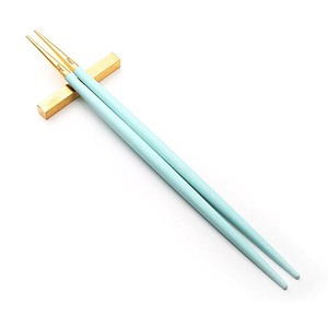 クチポール（Cutipol）GOA　 ターコイズ/ゴールド　箸+箸置きセット　 23cm