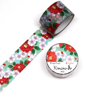 Washi Tape Camellia And Cherry Blossoms Washi Tape