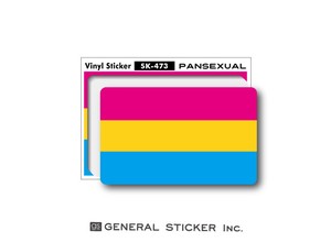 Pansexual パンセクシュアル 全性愛 ステッカー Sサイズ ジェンダーシリーズ LGBTQ SK473 2020新作
