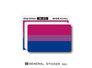 Bisexual バイセクシュアル 両性愛 ステッカー Sサイズ ジェンダーシリーズ LGBTQ SK475 2020新作