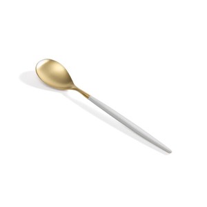 Pole White Gold Dessert Spoon