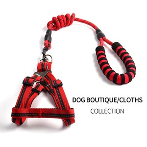 ペットの鎖  犬の胸ストラップ  中小犬  丸いロープ  胸と背中の牽引用品 ECHQ153