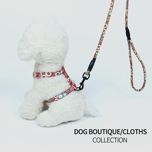 ペットの鎖  犬の胸ストラップ  中小犬  丸いロープ  胸と背中の牽引用品 ECHQ154