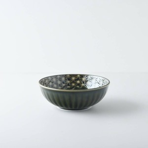 Mino ware Large Bowl Olive 12.5cm Made in Japan