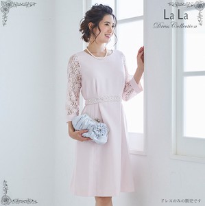 Formal Dress Pink Bijoux Pastel Simple 3-colors