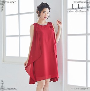 Formal Dress Red Bijoux A-Line Georgette 3-colors
