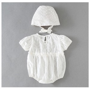 婴儿连身衣/连衣裙 短袖 棉