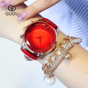 8 10 7 Wrist Watch Ladies Crystal Glass Cut Accessory Wrapping Gold Bracelet