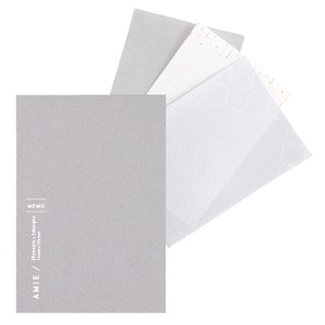 Memo Pad Gray Pink Color Stationery Sticker Memo Pad Sticky Note