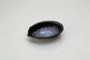 アワビ型陶板（小）  【日本製  萬古焼  陶器】