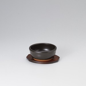 びびっこ（ビビンバ用）（黒）  【日本製  萬古焼  陶器】