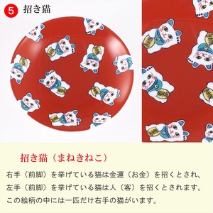 【九谷焼】縁起豆皿コレクション 吉祥 招き猫