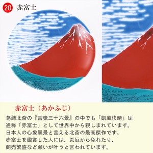 Kutani ware Small Plate collection Red-fuji