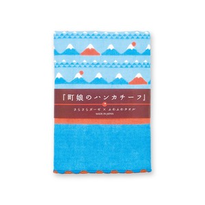 Handkerchief Fuji Scenery Gauze Handkerchief Japanese Pattern Made in Japan