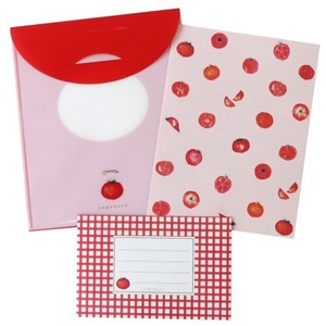 File Attached Writing Papers & Envelope Tomato