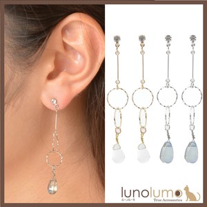 Pierced Earringss sliver Casual Ladies Clear